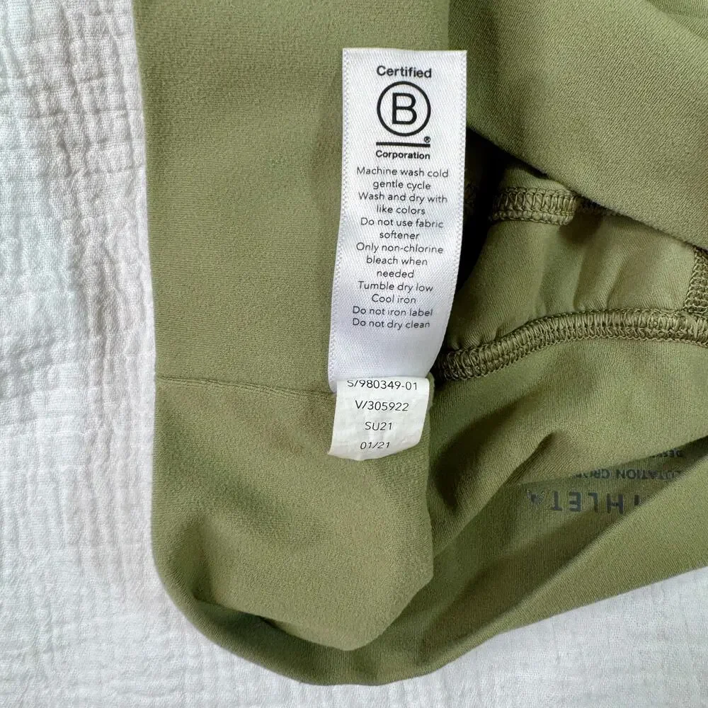 Athleta Salutation Cargo Jogger Pants Women's XS Olive Green Athleisure Pilates - Picture 11 of 16
